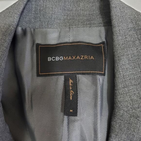 BCBGMaxazria Size Medium Single Button Wool Blend Blazer with 4 Front Pockets - Picture 5 of 11